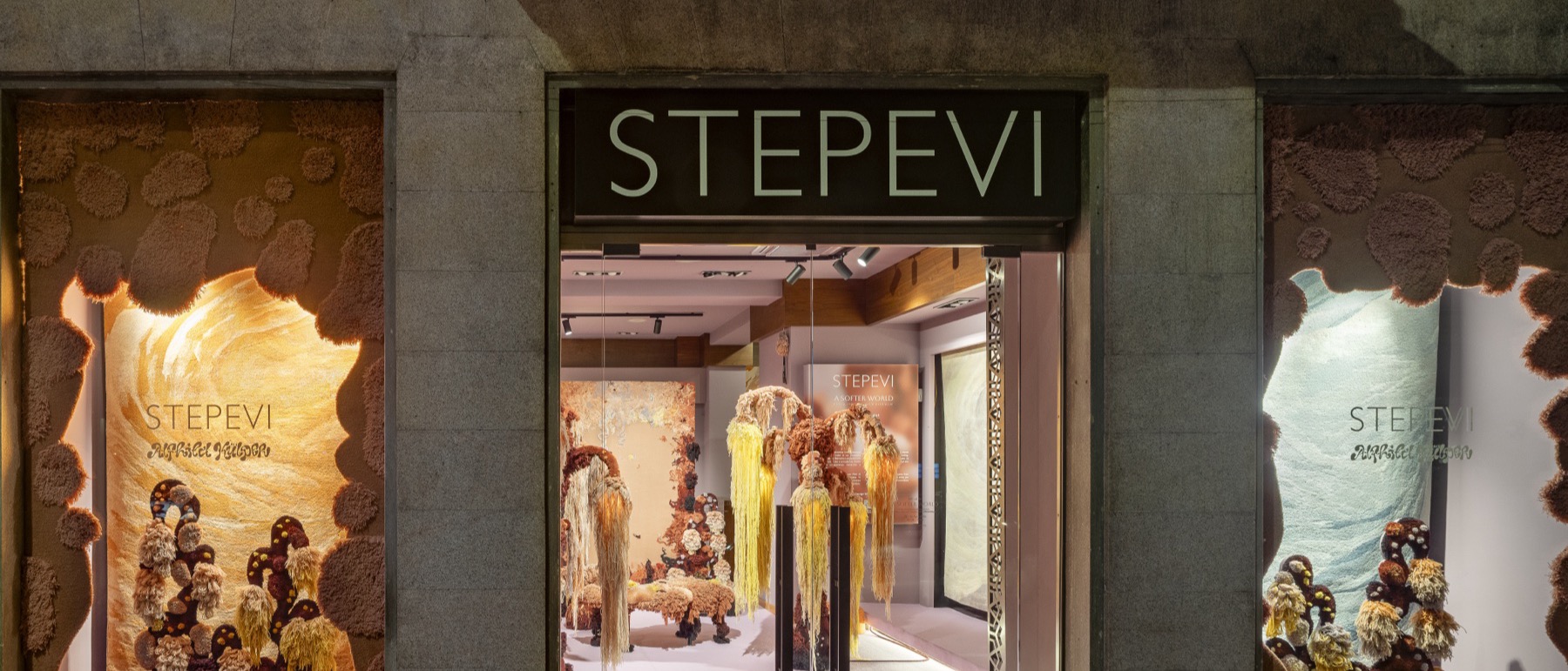 STEPEVI Milan showroom during Milan Design Week 2026. Exclusive Global Partner of MARKA London.